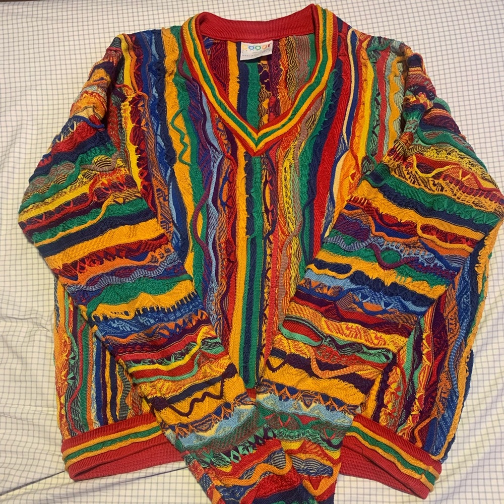 Retro Authentic Coogi Sweater Mulitcolor. VERY RARE
